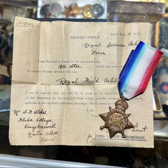WW1 Mons Star Medal 1